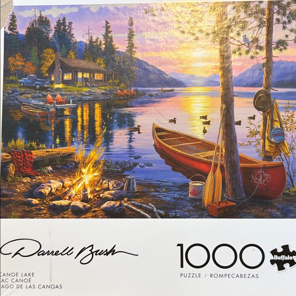 Buffalo David Bitton Lakeside Sunset Puzzle